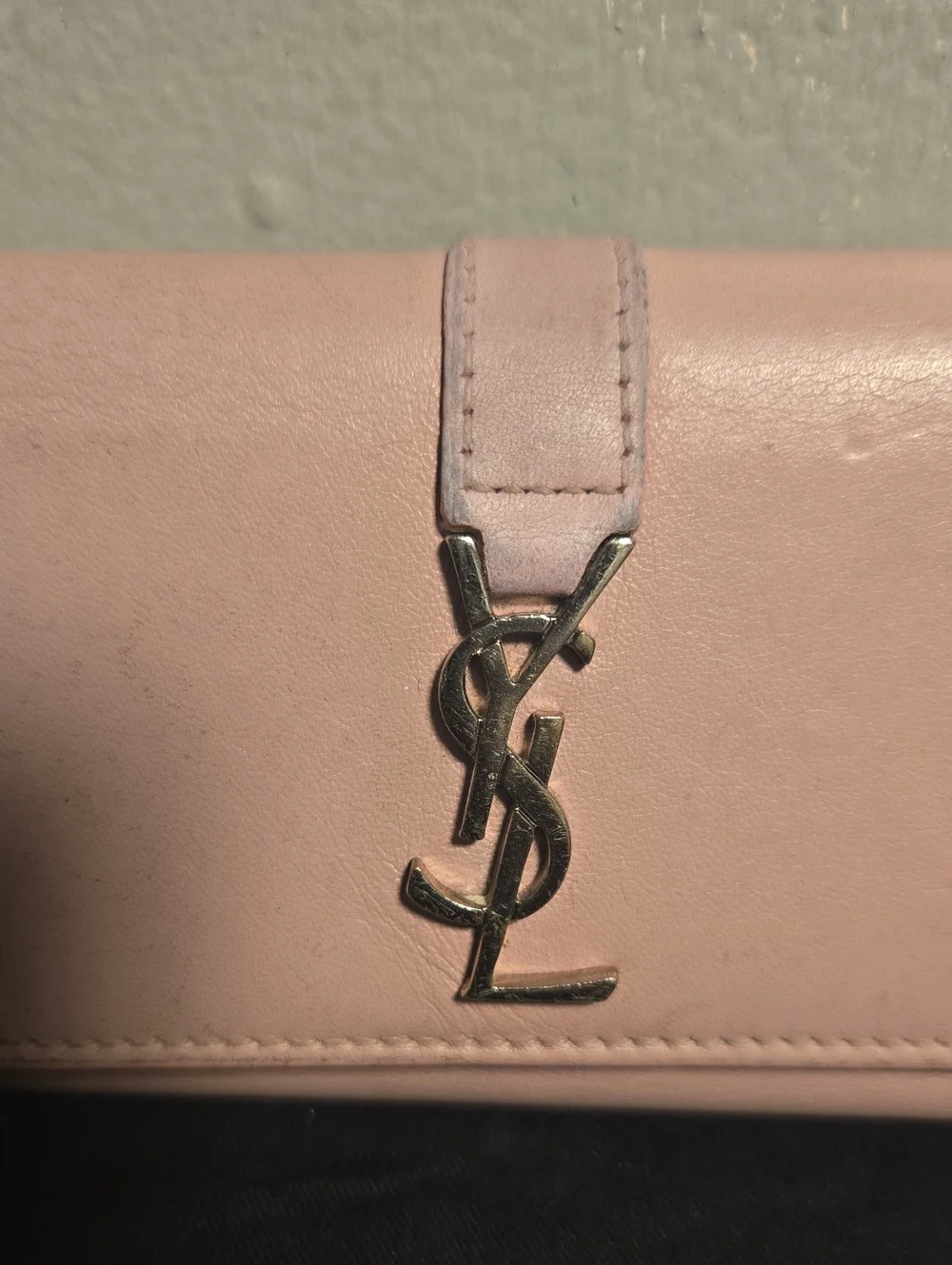 YSL Blush Pink Leather Keycase/Cardholder